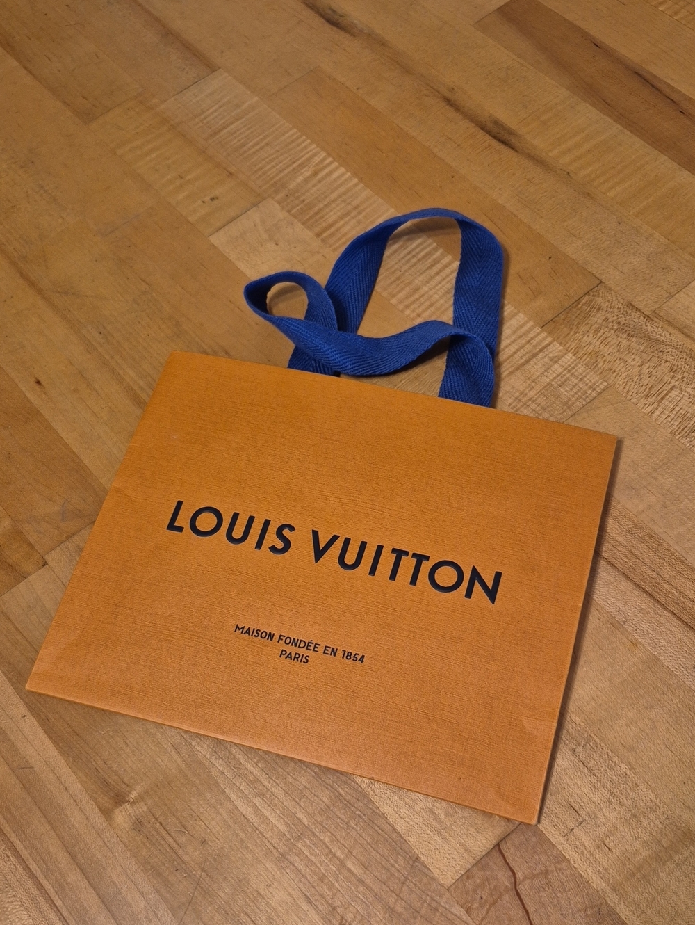 Louis Vuitton Orange Paper Gift Bag